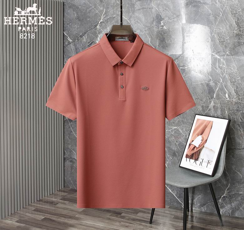 Wholesale Cheap H.ermes Short Sleeve Lapel T Shirts for Sale