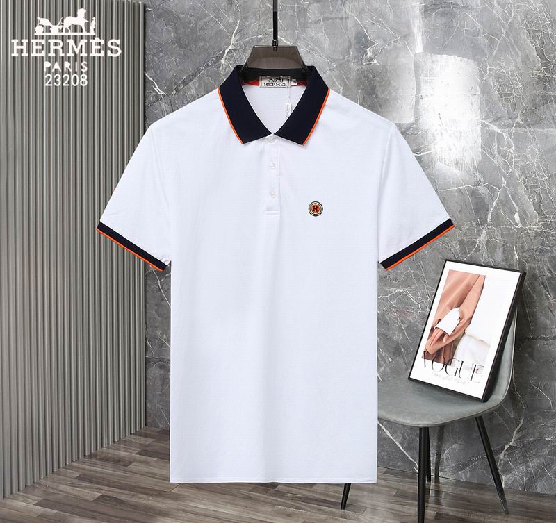 Wholesale Cheap H.ermes Short Sleeve Lapel T Shirts for Sale