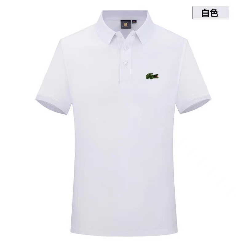 Wholesale Cheap Lacoste Short Sleeve Lapel T Shirts for Sale