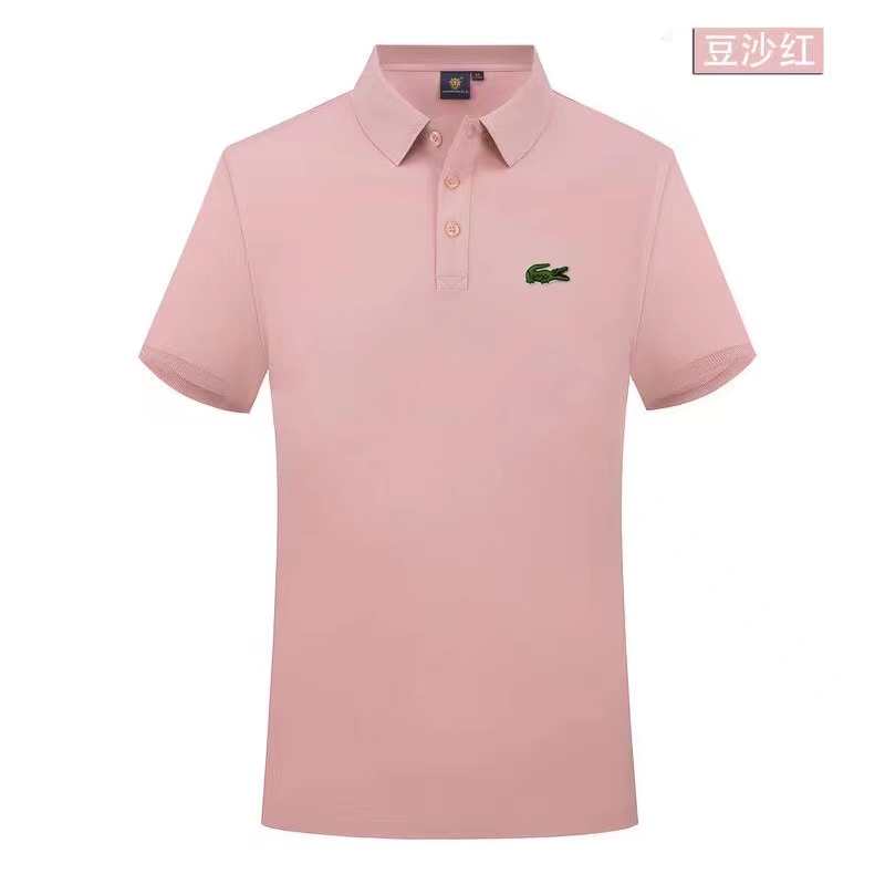 Wholesale Cheap Lacoste Short Sleeve Lapel T Shirts for Sale