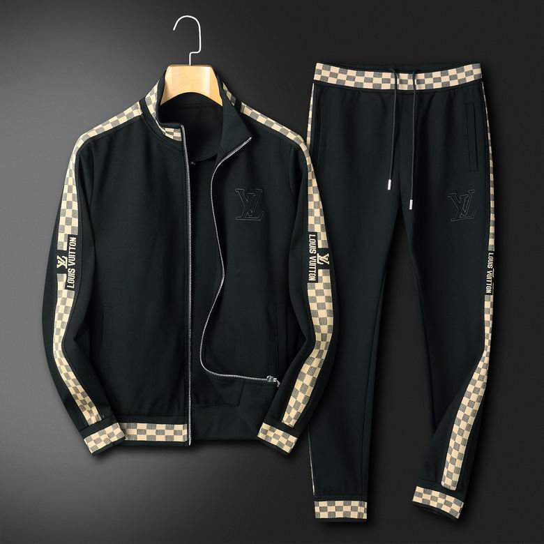 Wholesale Cheap Louis Vuitton Long Sleeve replica Tracksuits for Sale