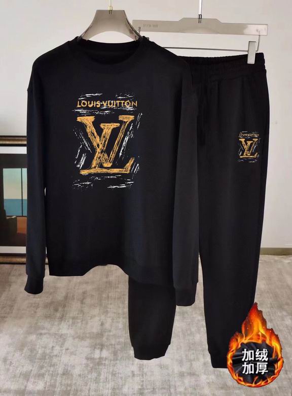 Wholesale Cheap Louis Vuitton Long Sleeve replica Tracksuits for Sale