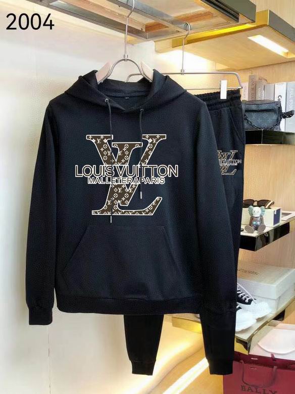 Wholesale Cheap Louis Vuitton Long Sleeve replica Tracksuits for Sale