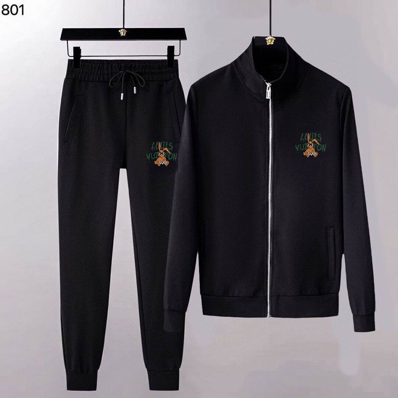 Wholesale Cheap Louis Vuitton Long Sleeve replica Tracksuits for Sale