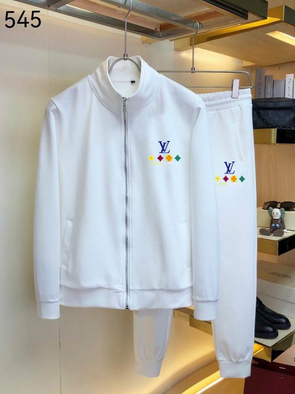 Wholesale Cheap Louis Vuitton Long Sleeve replica Tracksuits for Sale