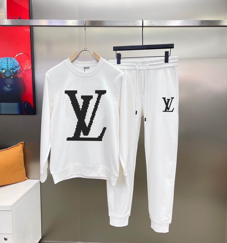 Wholesale Cheap Louis Vuitton Long Sleeve replica Tracksuits for Sale