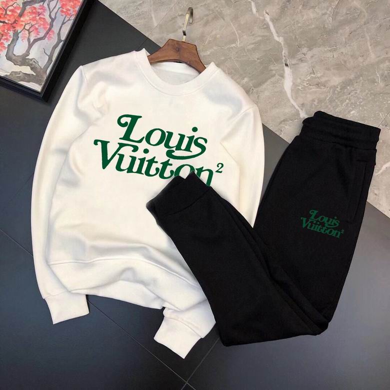 Wholesale Cheap Louis Vuitton Long Sleeve replica Tracksuits for Sale