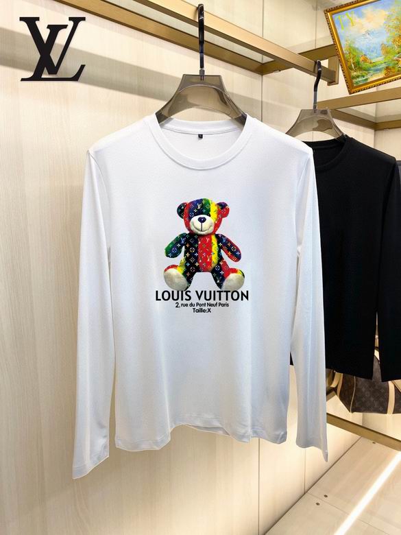 Wholesale Cheap Louis Vuitton Long Sleeve Men T Shirts for Sale