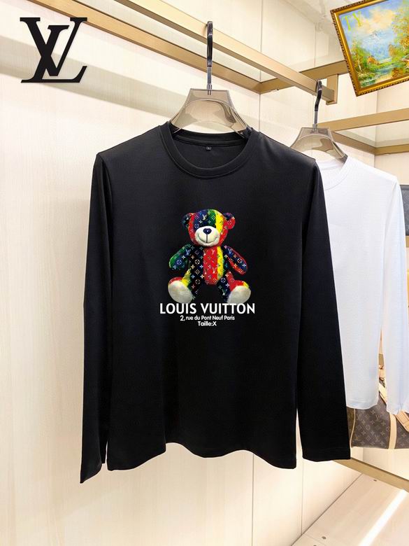 Wholesale Cheap Louis Vuitton Long Sleeve Men T Shirts for Sale