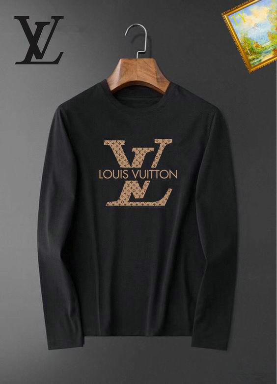 Wholesale Cheap Louis Vuitton Long Sleeve men T Shirts for Sale