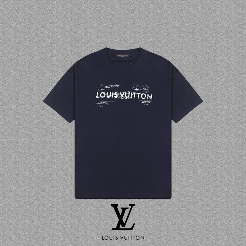 Wholesale Cheap Louis Vuitton Womens Short Round Collar T Shirts for Sale