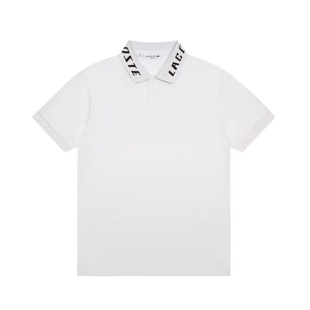 Wholesale Cheap Lacoste Short Sleeve Lapel T Shirts for Sale