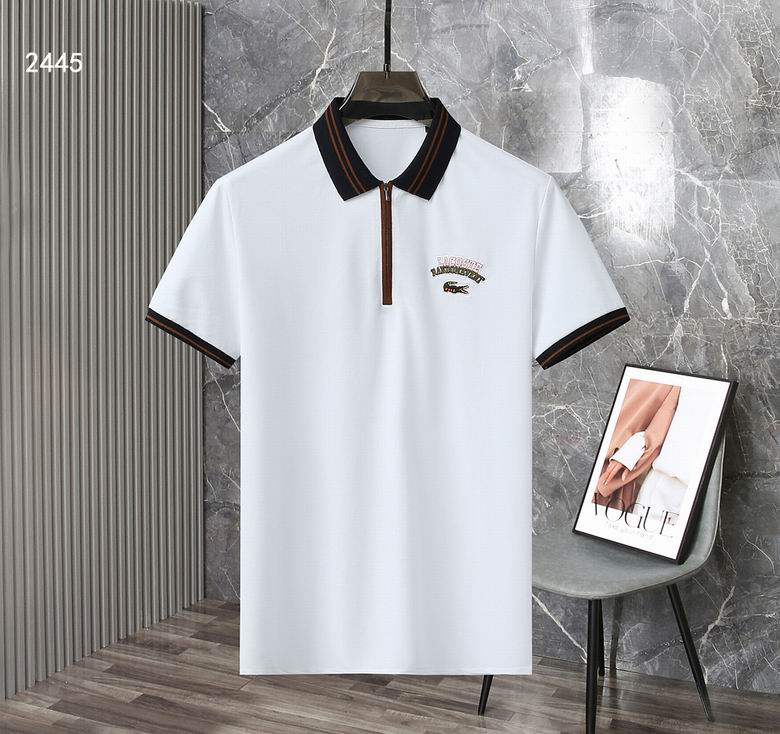 Wholesale Cheap Lacoste Short Sleeve Lapel T Shirts for Sale