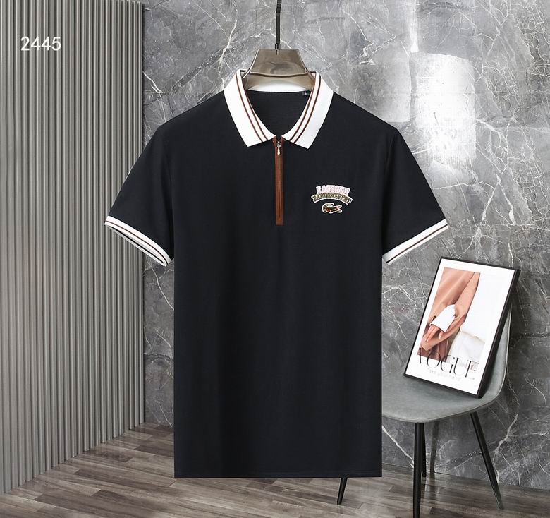 Wholesale Cheap Lacoste Short Sleeve Lapel T Shirts for Sale