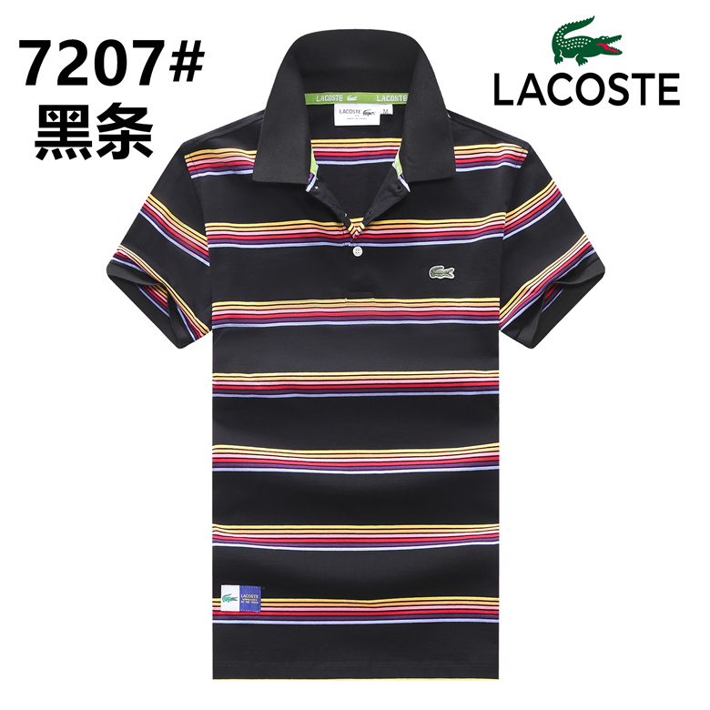 Wholesale Cheap Lacoste Short Sleeve Lapel T Shirts for Sale