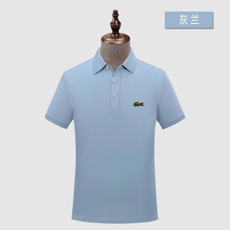 Wholesale Cheap Lacoste Short Sleeve Lapel T Shirts for Sale