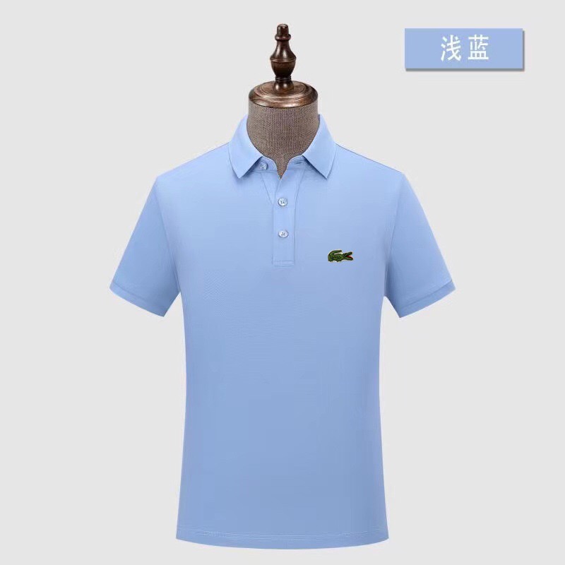 Wholesale Cheap Lacoste Short Sleeve Lapel T Shirts for Sale