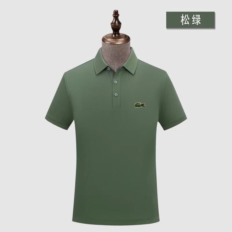 Wholesale Cheap Lacoste Short Sleeve Lapel T Shirts for Sale