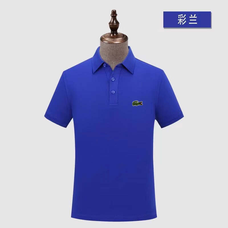 Wholesale Cheap Lacoste Short Sleeve Lapel T Shirts for Sale