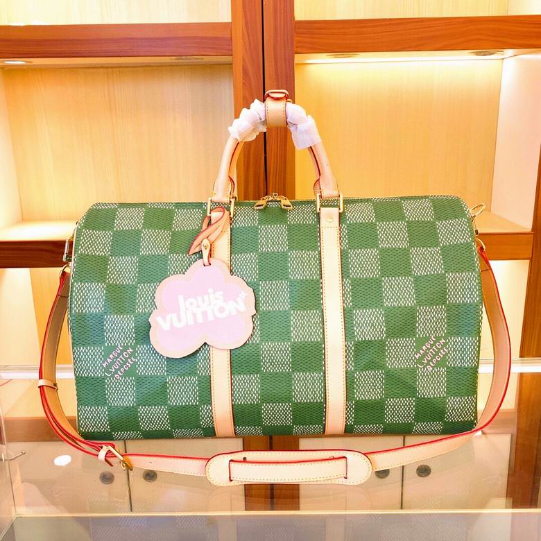 Wholesale Cheap AAA Louis Vuitton Keepall Bandouliere 50 Damier Travel Bags for Sale