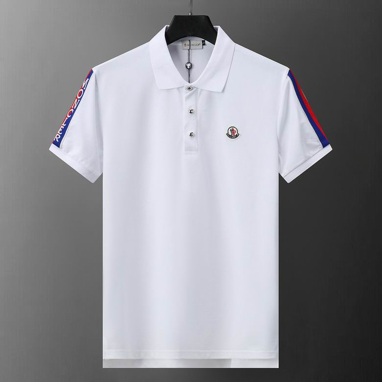 Wholesale Cheap M.oncler Short Sleeve Lapel T Shirts for Sale