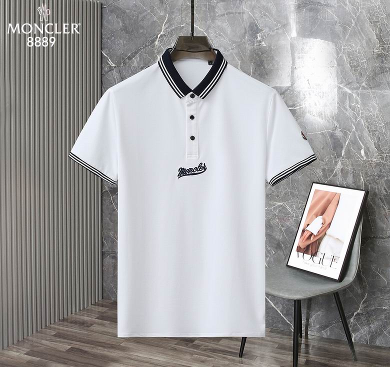 Wholesale Cheap M.oncler Short Sleeve Lapel T Shirts for Sale