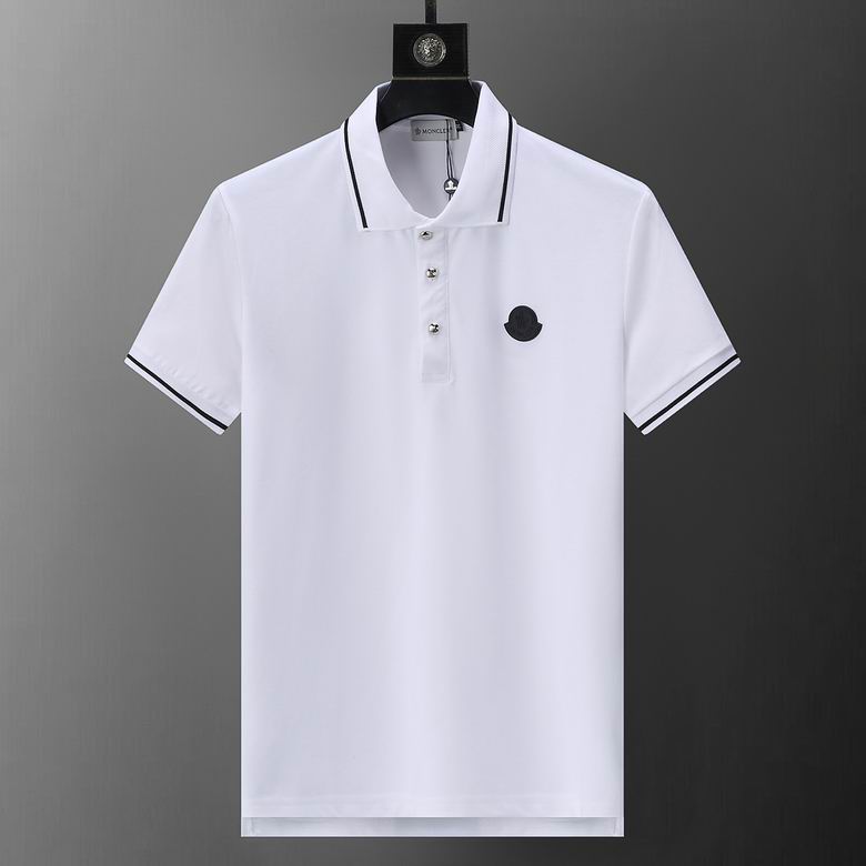 Wholesale Cheap M.oncler Short Sleeve Lapel T Shirts for Sale