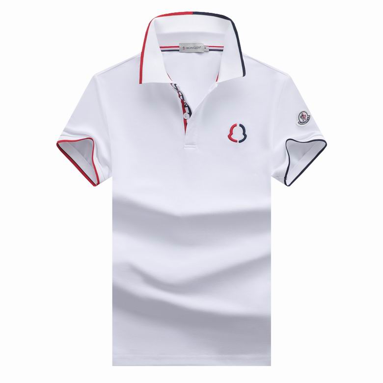 Wholesale Cheap M.oncler Short Sleeve Lapel T Shirts for Sale