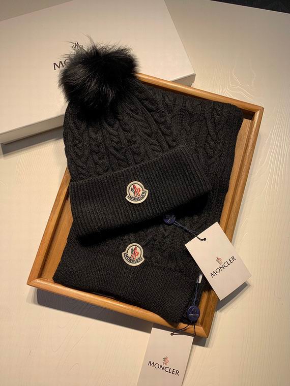 Wholesale Cheap M oncler Hats Scarf set for Sale