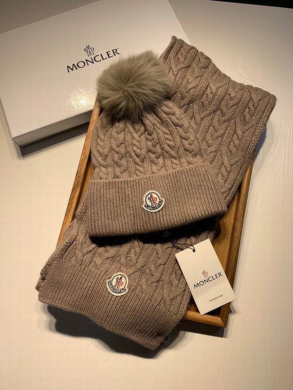 Wholesale Cheap M oncler Hats Scarf set for Sale