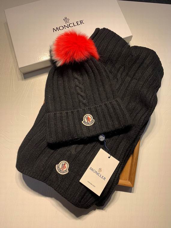 Wholesale Cheap M oncler Hats Scarf set for Sale