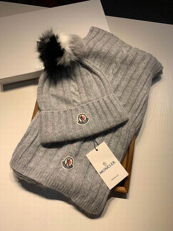 Wholesale Cheap M oncler Hats Scarf set for Sale