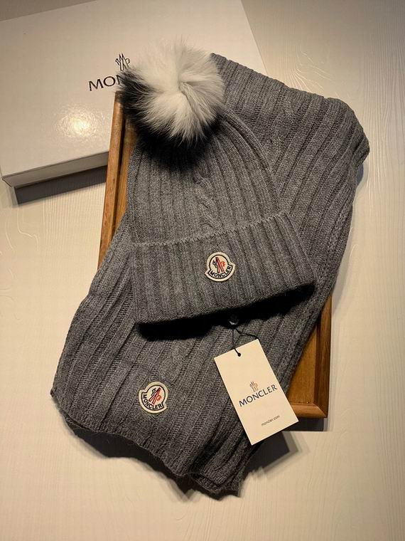 Wholesale Cheap M oncler Hats Scarf set for Sale