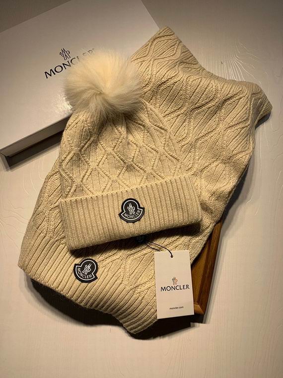 Wholesale Cheap M oncler Hats Scarf set for Sale