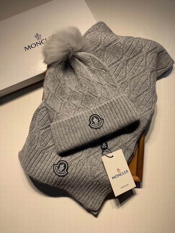 Wholesale Cheap M oncler Hats Scarf set for Sale