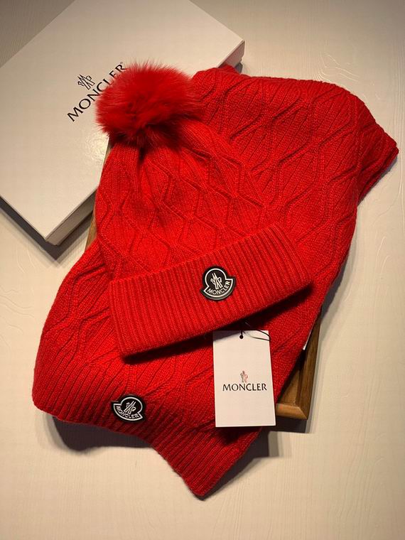 Wholesale Cheap M oncler Hats Scarf set for Sale