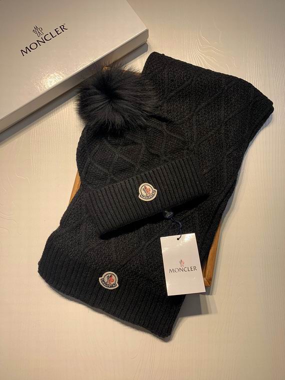 Wholesale Cheap M oncler Hats Scarf set for Sale