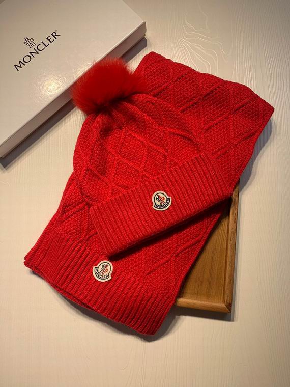 Wholesale Cheap M oncler Hats Scarf set for Sale