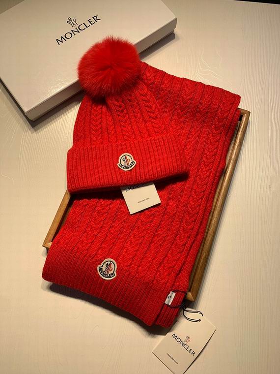 Wholesale Cheap M oncler Hats Scarf set for Sale