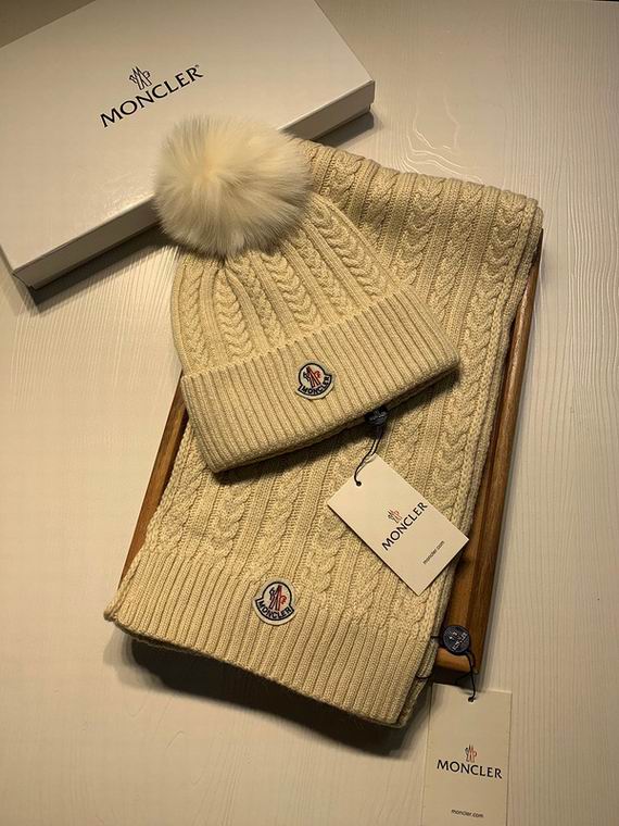 Wholesale Cheap M oncler Hats Scarf set for Sale