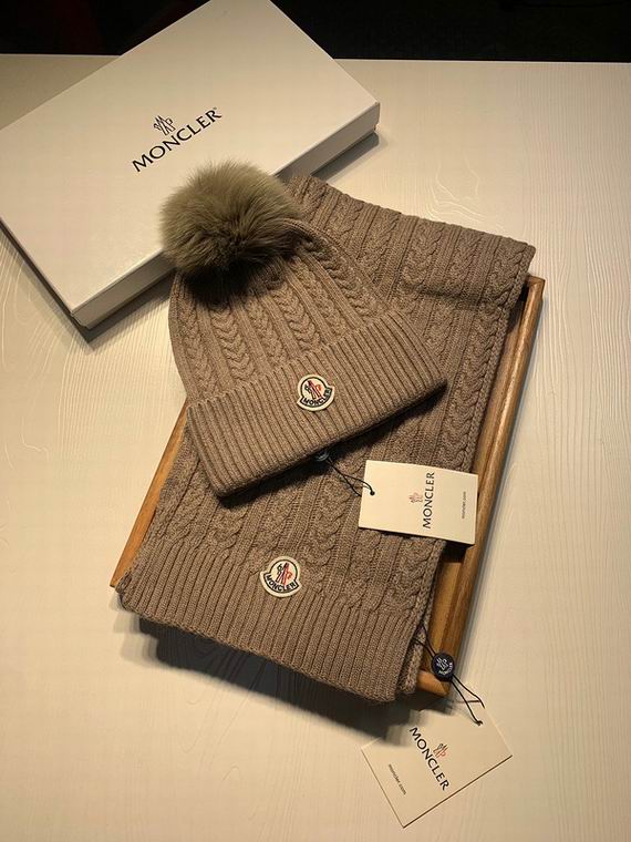 Wholesale Cheap M oncler Hats Scarf set for Sale