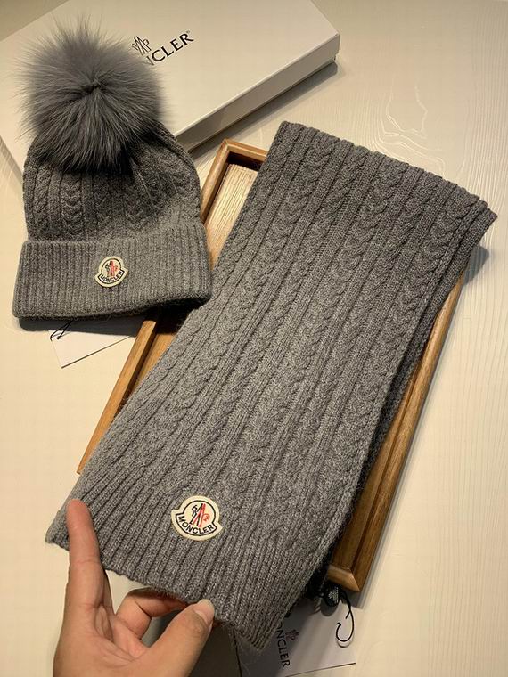 Wholesale Cheap M oncler Hats Scarf set for Sale