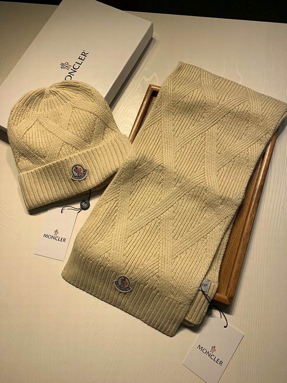 Wholesale Cheap M oncler Hats Scarf set for Sale