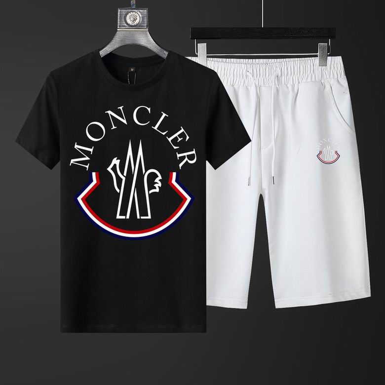 Wholesale Cheap M.oncler Short Sleeve Replica Tracksuits Sets for Sale