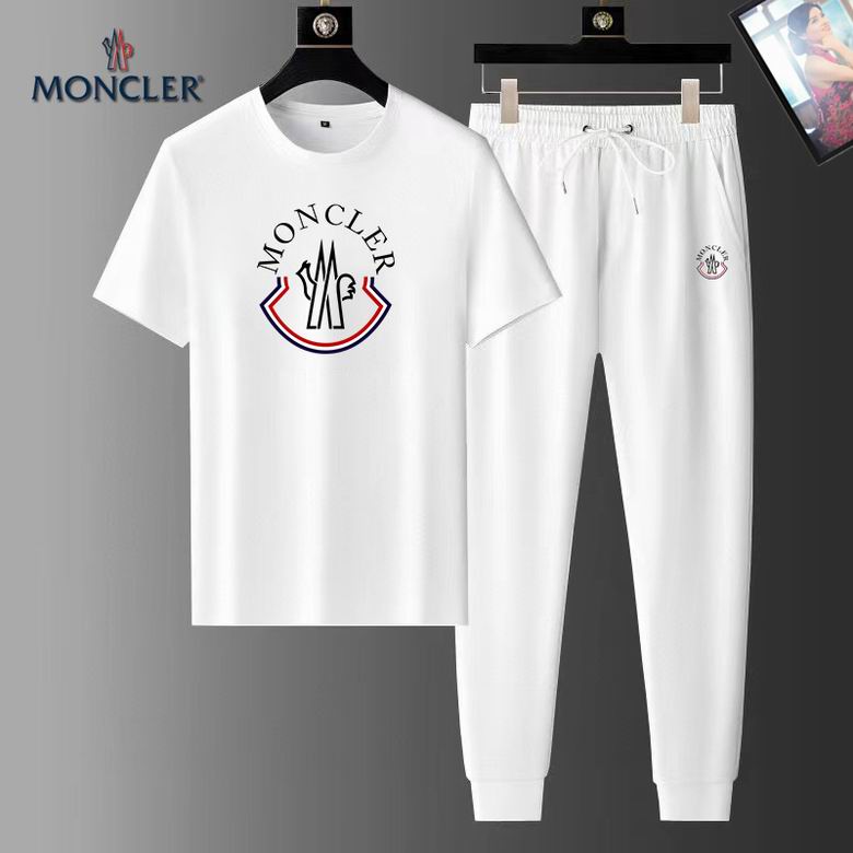 Wholesale Cheap M.oncler Short Sleeve Replica Tracksuits Sets for Sale