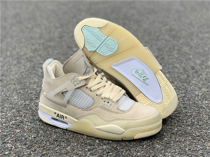 Off-White x Air Jordan 4 Sail - CV9388-100