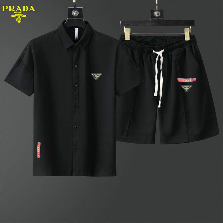 Wholesale Cheap P rada Short Sleeve Tracksuits for Sale