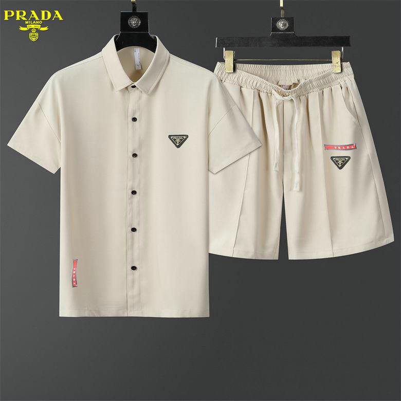 Wholesale Cheap P rada Short Sleeve Tracksuits for Sale