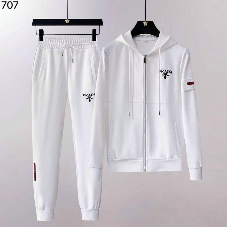 Wholesale Cheap Prada Long Sleeve Tracksuits for Sale