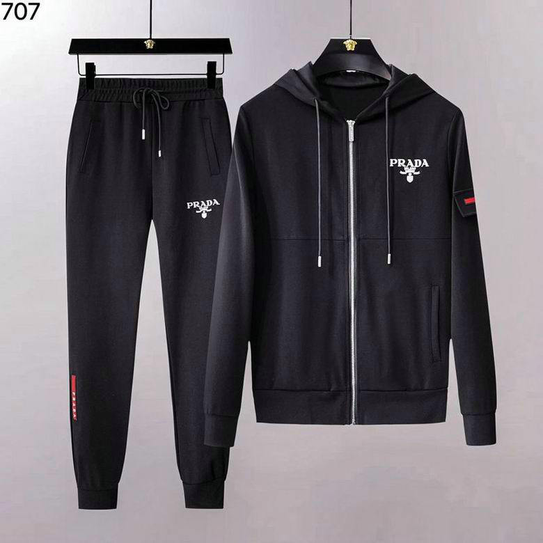 Wholesale Cheap Prada Long Sleeve Tracksuits for Sale